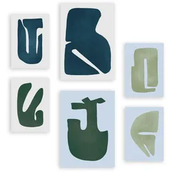 POSTER Set Mit 6 Feine Geschicklichkeit A3 & A4 Rahmenlos