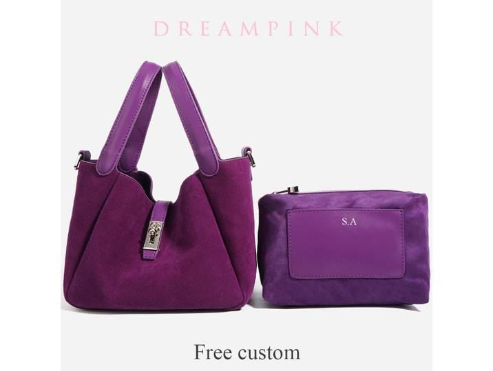 Sac à main personnalisé en cuir suédé pour femme, sac à main personnalisé, sac à main personnalisé Chimalize Lady initié, mode fluide saoudien, lettres E27, 2025
