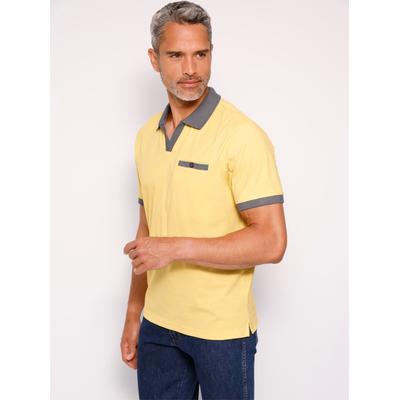 Poloshirt CLASSIC "Kurzarm-Poloshirt", Herren, Gr. 60/62, gelb, 100% Baumwolle, unifarben, Shirts