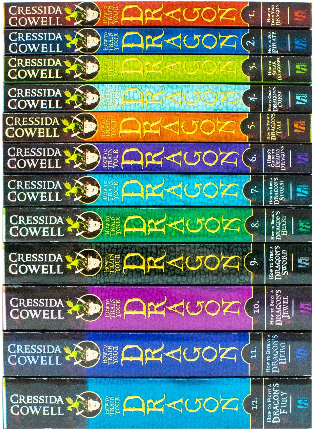 How to Train Your Dragon 12 Books Collection Set by Cressida Cowell - Paperback - Ages 7+ - Complete Hiccup Adventure Series - Hodder Children's Books