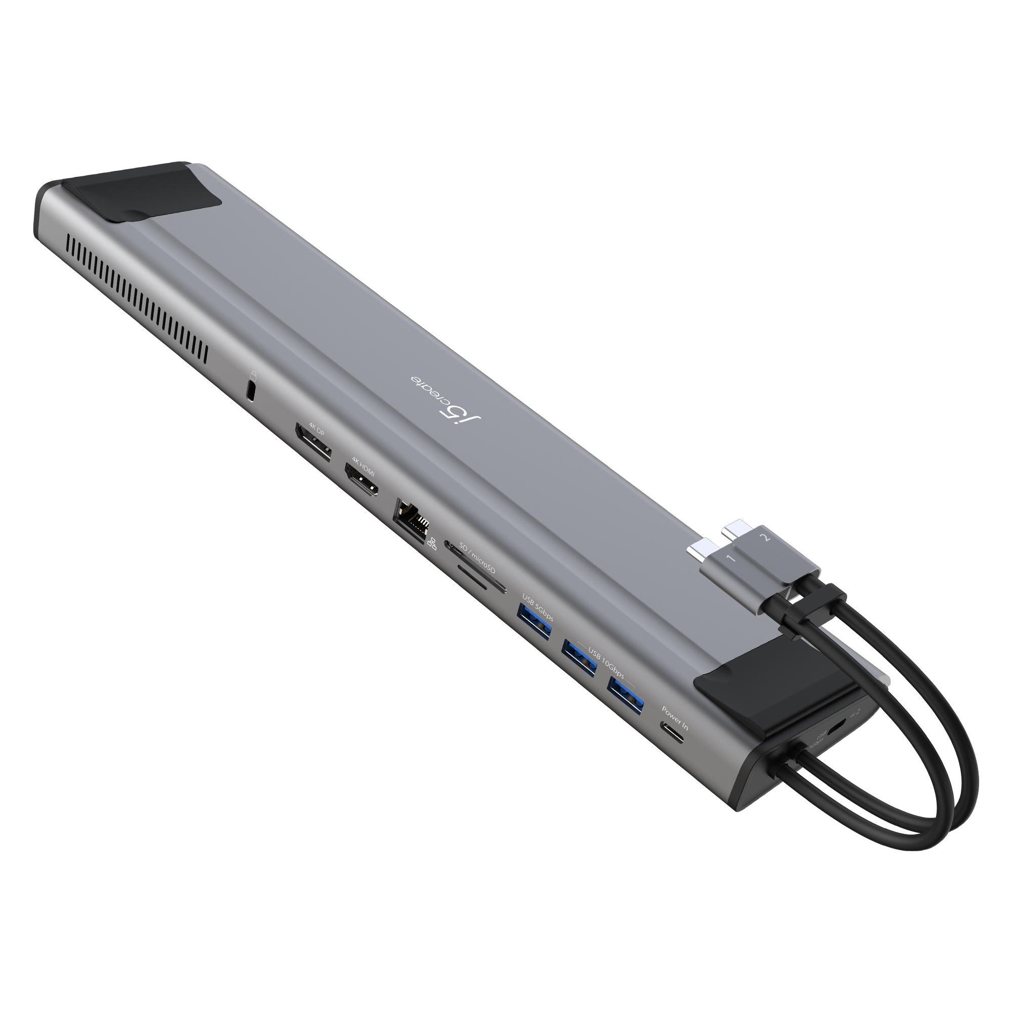 j5Create JCD552 (USB-C, 12 Ports) (JCD552-N)