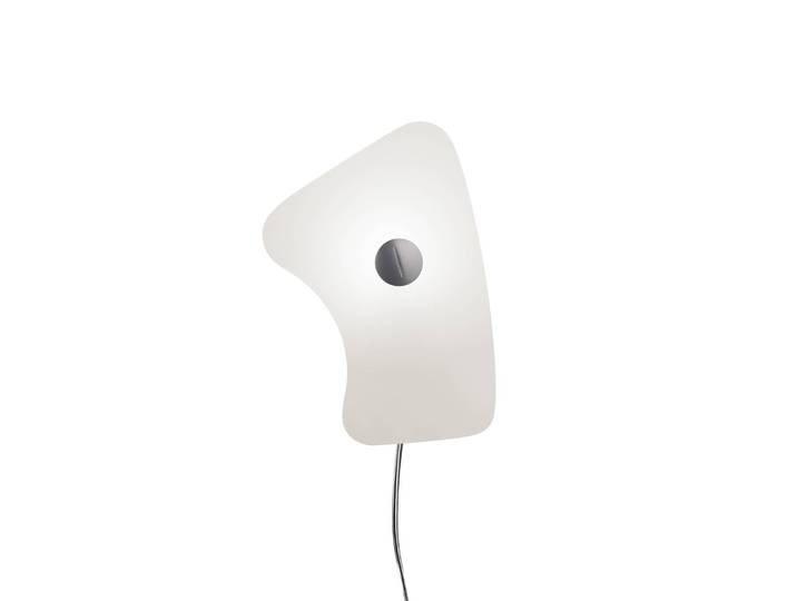 Foscarini Designer Wandleuchte Bit 5, weiß / opal, für Wohn- / Esszimmer, Glas, Design