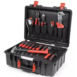 Wiha Werkzeugkoffer Basic Set L mechanic mit Handwerkzeugen und Polypropylen