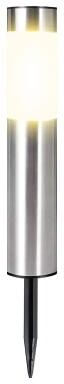 Inspire Select Solar Garden Pathway Lights Outdoor IP65 Waterproof LED Bollard Landscape Lighting For Patio, Walkway, Lawn & Yard silver Warm Light