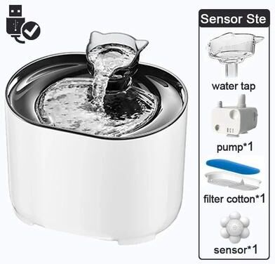 Uplifted Finds Automatic Circulating Ultra Quiet Pet Fountain c sensor