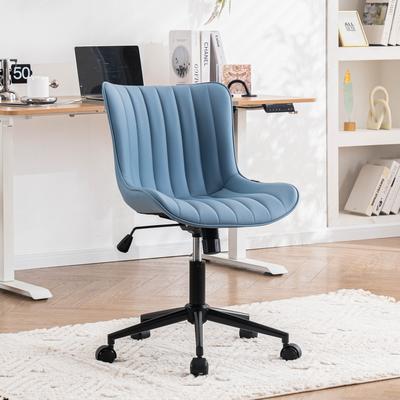 YOUNIKE Ergonomic Office Chair Swivel Armless Desk Chair with Wheels