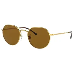 Ray-Ban 0RB3565 JACK 919633 Gold Gr. 53/20 (mit Sehstärke)