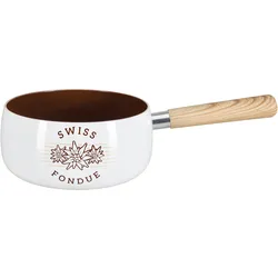 Nouvel Käsefondue - Caquelon "Swiss Fondue", Caquelon, Braun, Weiss