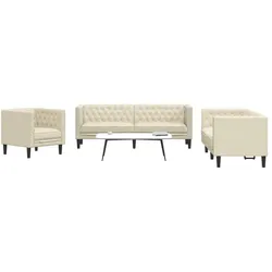 vidaXL, Sofa + Bettsofa, Malinas (Sessel + 2-Sitzer + 3-Sitzer) (2-Sitzer, 3-Sitzer)
