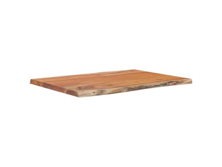 Makastle Tischplatte Arbeitsplatte Schreibtischplatte 80x60x2.5cm Rechteckig Massivholz Akazie Naturkante
