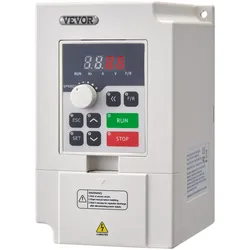 VEVOR Frequenzumrichter VFD 4 PS 3 kW, 14 A, 1/3-Phasen-AC 220V-Eingang zu 3-Phasen-AC 0–220 V Ausgang, Frequenzumwandler 50/60 Hz Eingang, 0–2000 Hz Ausgang VFD zur Drehzahlregelung des Spindelmotors