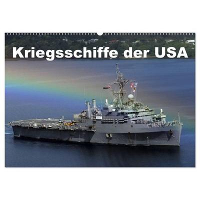 Kriegsschiffe der USA (Wandkalender 2027 DIN A2 quer), CALVENDO Monatskalender
