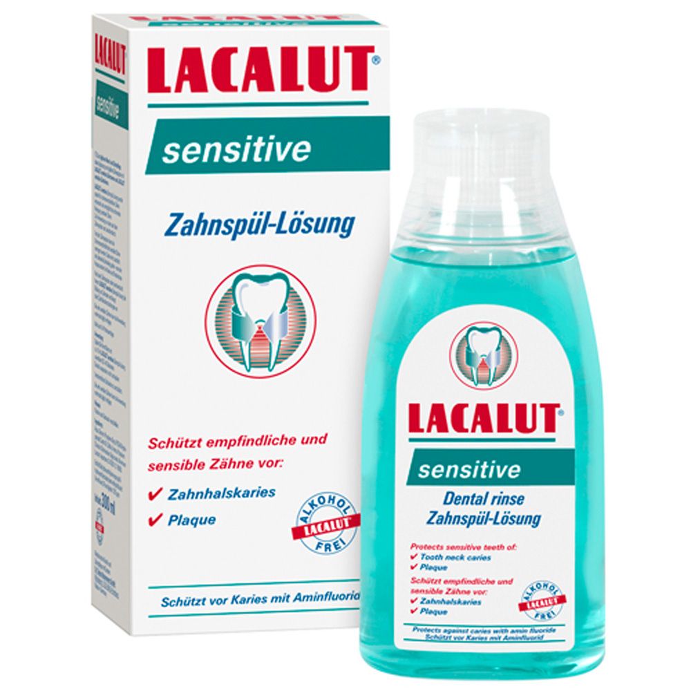 Lacalut sensitive Zahnspül-Lösung 300 ml Mundwasser
