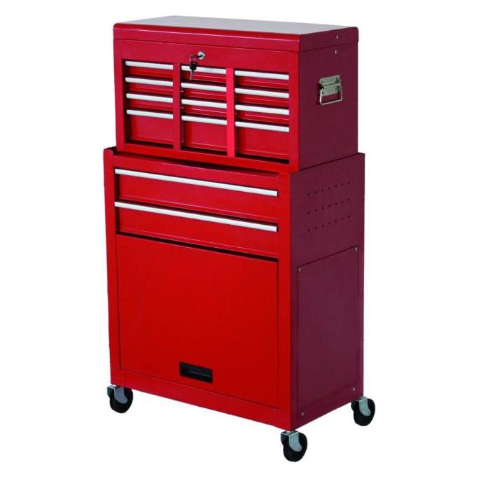 Vigor-blinky VUEMME Werkzeug-Trolley Werkzeugkoffer Metall Rot (8011779370272)