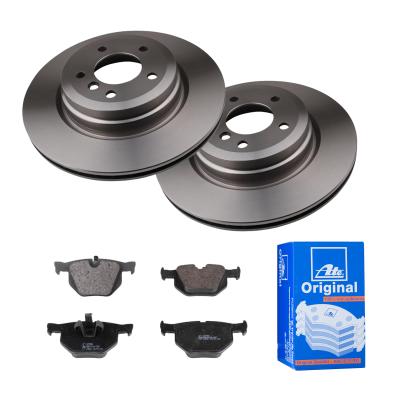 ATE Bremsensatz, Scheibenbremse Bremsensatz-Hinterachse IJF141F607 Hinterachse belüftet 336mm 22mm für BMW