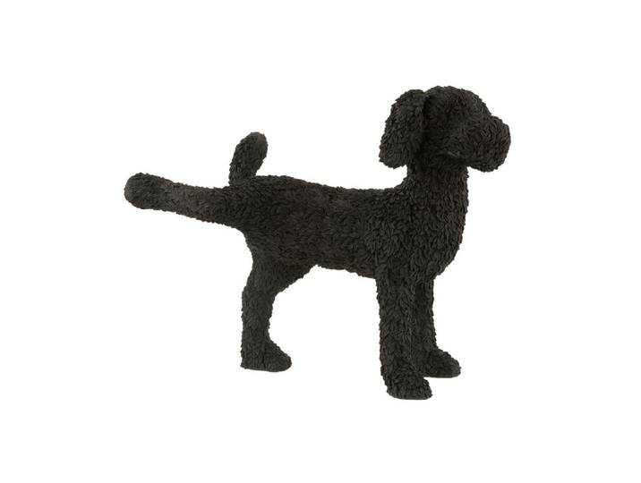Ambia Home Dekohund, Schwarz, Kunststoff, 24x44x58 cm, Dekoration, Dekofiguren & Skulpturen, Dekotiere