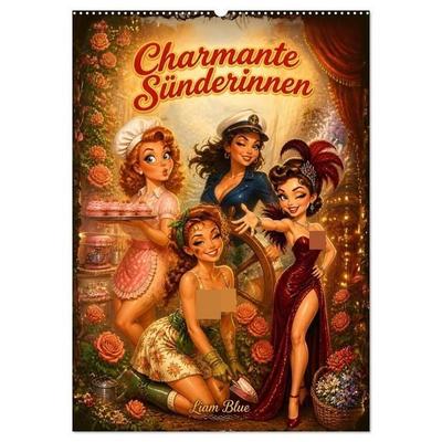 Charmante Sünderinnen (Wandkalender 2027 DIN A2 hoch), CALVENDO Monatskalender
