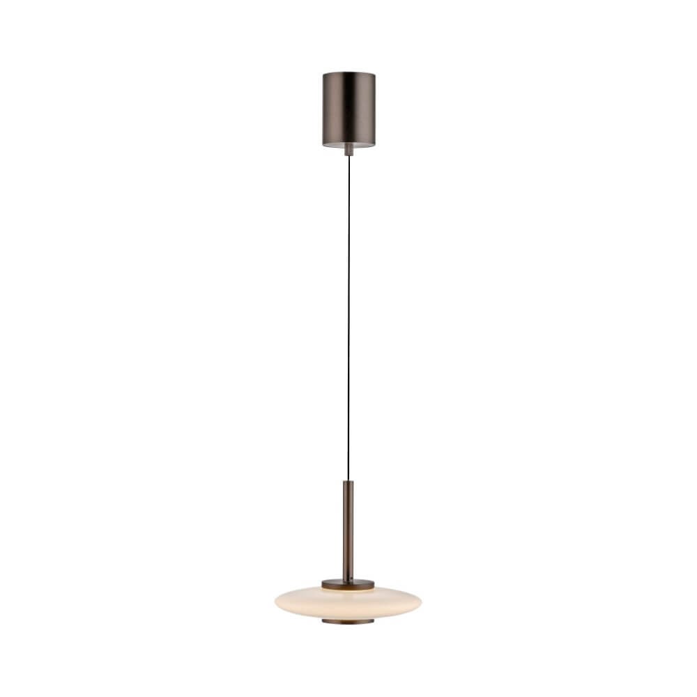 Paul Neuhaus Design hanglamp Pure Vitrum LED bruin/brons