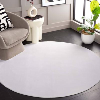 SAFAVIEH Faux Rabbit Fur Machine Washable Slip Resistant Nanami Rug
