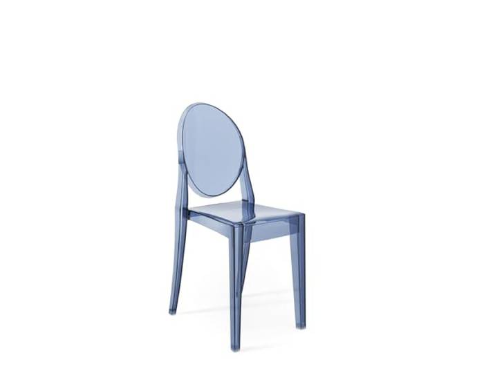 Kartell Chaise Victoria Ghost Bleu