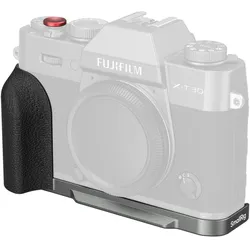 SmallRig 5665 L-Shaped Mount Plate with Silicone Handle FUJIFILM X-T30 / X-T30 II / X-T30 III (Charcoal Silv) (Cage), Video Zubehör, Schwarz, Grau, Silber