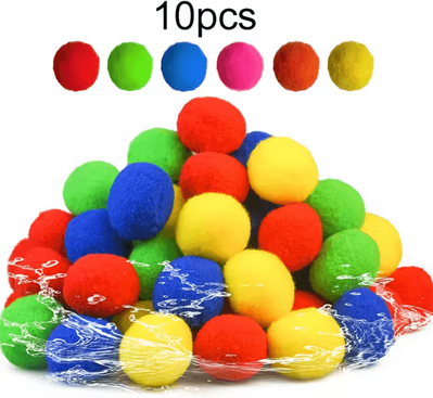 Inspire Curations BounceBerry Plush Stretch Ball Cat Toy Set 10pcs