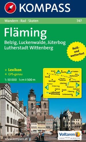 Fläming, Belzig - Luckenwalde, Jüterbog - Lutherstadt Wittenberg: Wandern/Rad. Mit touristischen Hinweisen. 1:50.000. GPS-genau - Preis vom 30.09.2026 22:30:23 h