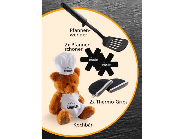 STONELINE® Kochtopf-Set, 15-teilig, Anthrazit