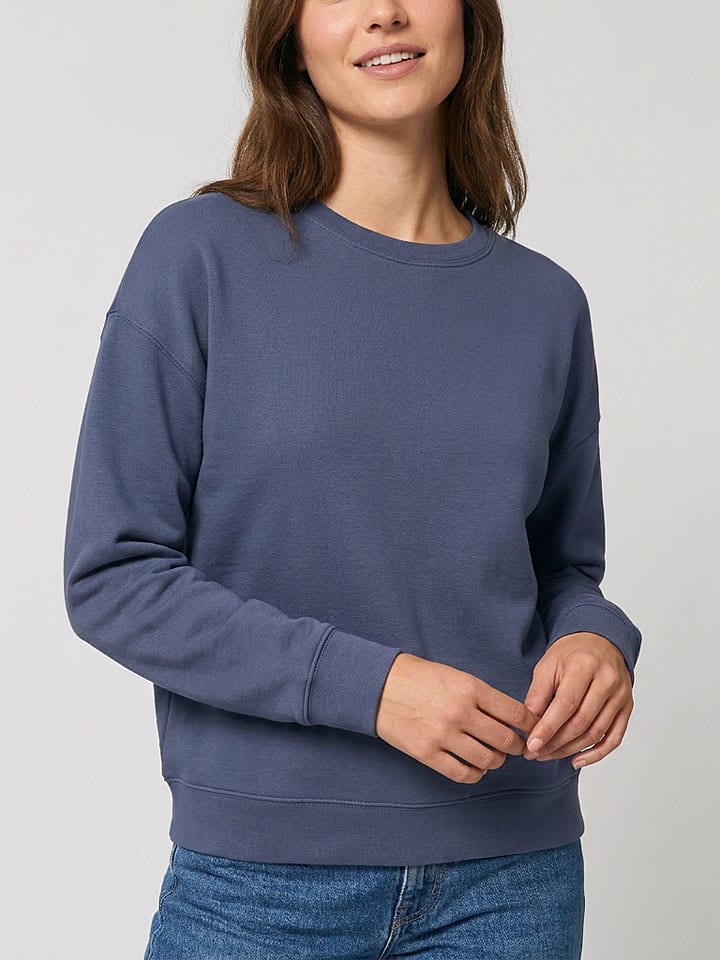MOSS COPENHAGEN Sweatshirt "Ima Q" in Blau - S/M