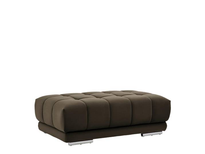 Beldomo Speed Hocker, Graubraun, Textil, Uni, 126x42x76 cm, Goldenes M, Stoffauswahl, Wohnzimmer, Sessel, Hocker, Sitzhocker