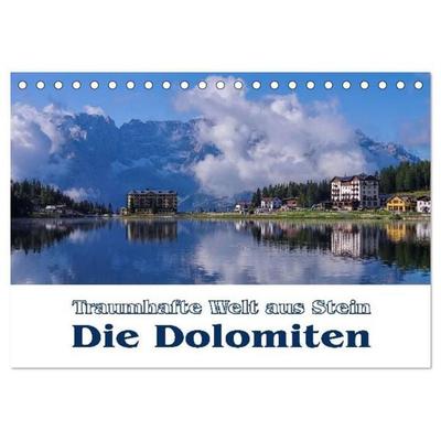 Die Dolomiten - Traumhafte Welt aus Stein (Tischkalender 2027 DIN A5 quer), CALVENDO Monatskalender