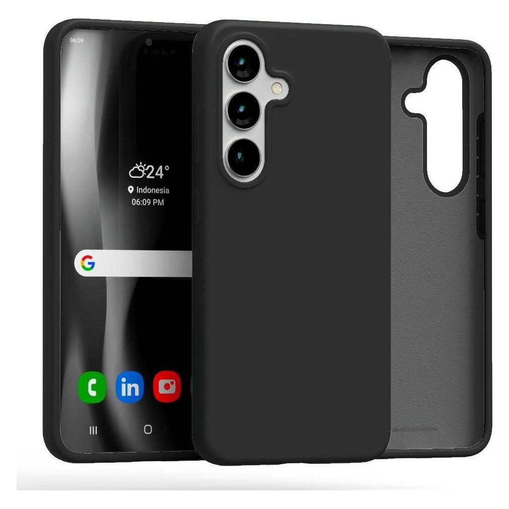 Mercury Silicone Sam S25 S931 czarny/black (Samsung Galaxy S25) (57239616)