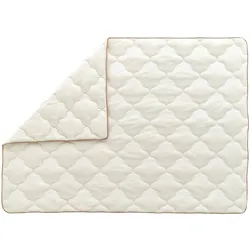 Bettdecke Superwashed Wolle ca. 135x200x17,33 cm Weiß
