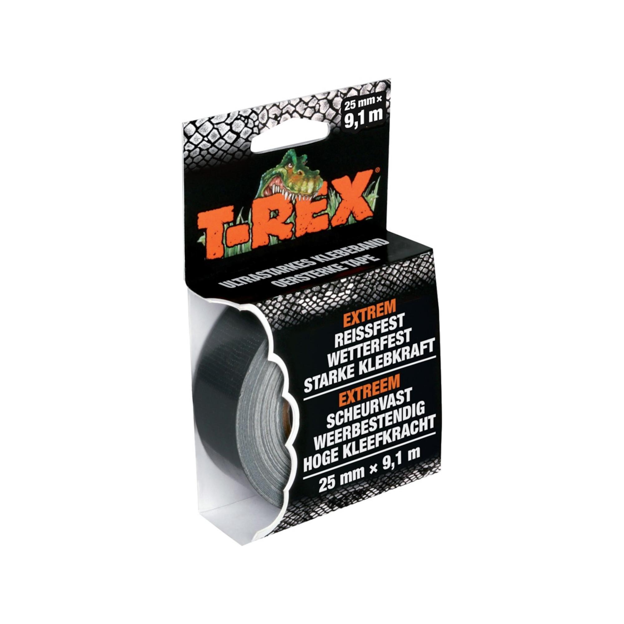 T-REX Tape Mini-Rolle extra starkes Gewebeband 25 mm x 9,1 m ; Kip (821-25)