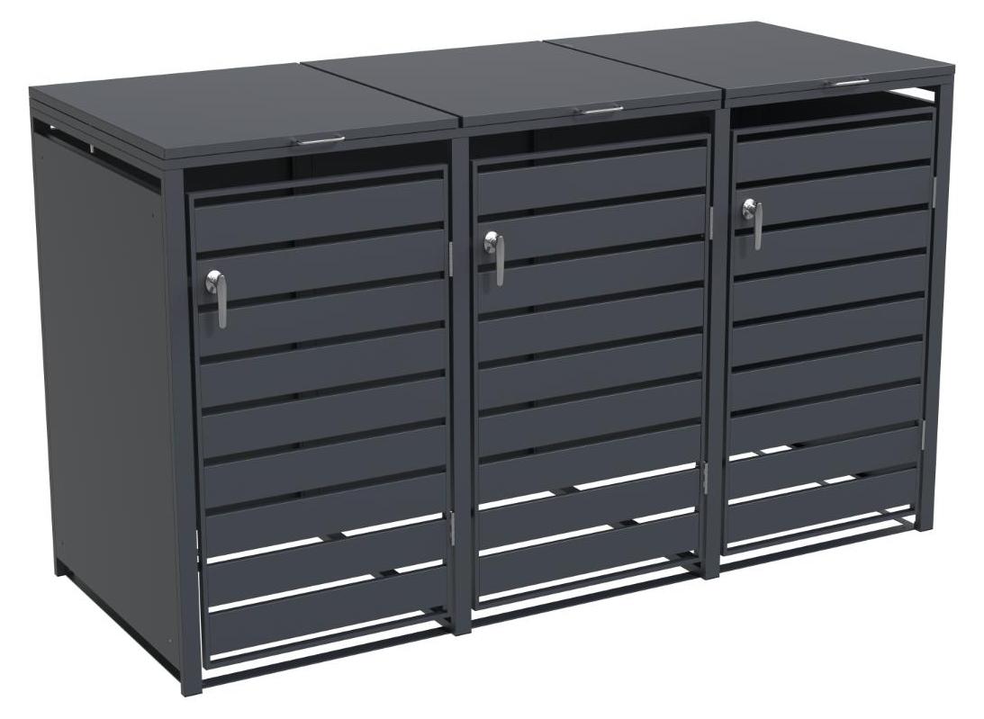 Stahlcontainerlagerung 3 Container