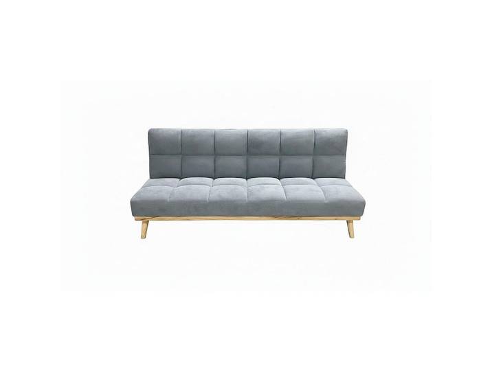 P & B Schlafsofa, Grau, Holz, Kautschukholz, massiv, 190x84x80 cm, Liegefunktion, Wohnzimmer, Sofas & Couches, Schlafsofas, Klappsofa