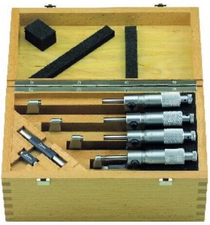 Helios Preisser Jeu de micromètres à vernier 0-100mm ; Mahr (4134050)