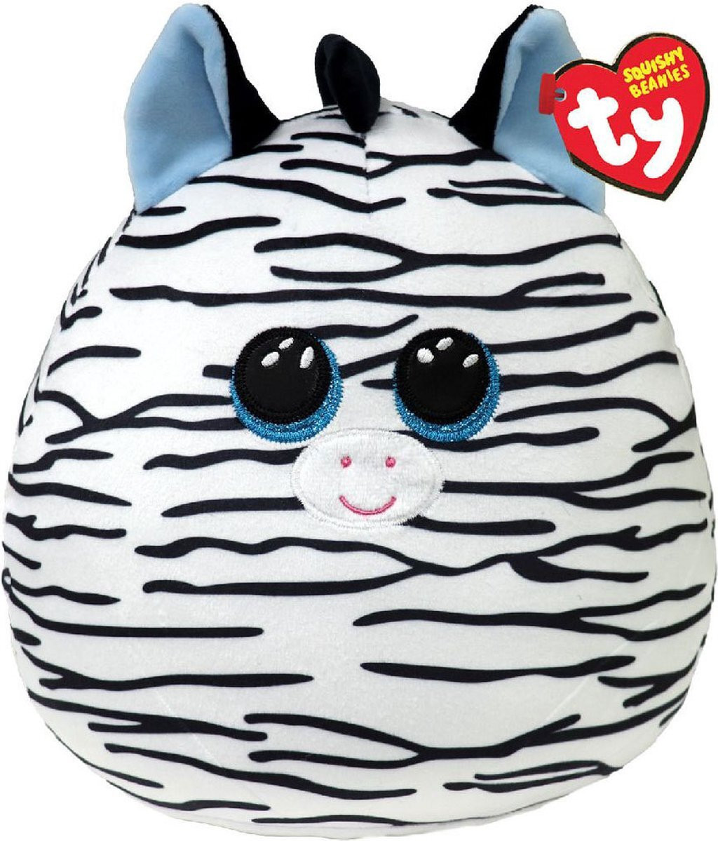 Ty Squish A Boo Xander Zebra Knuffel - 31 cm