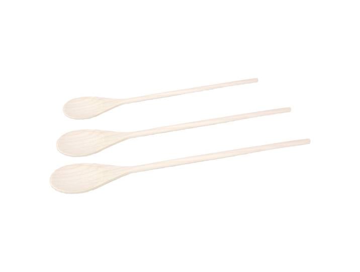 Holzlöffel im 3er-Set zum Backen und Kochen, Kochlöffel-Set Holz, verschiedene Grössen