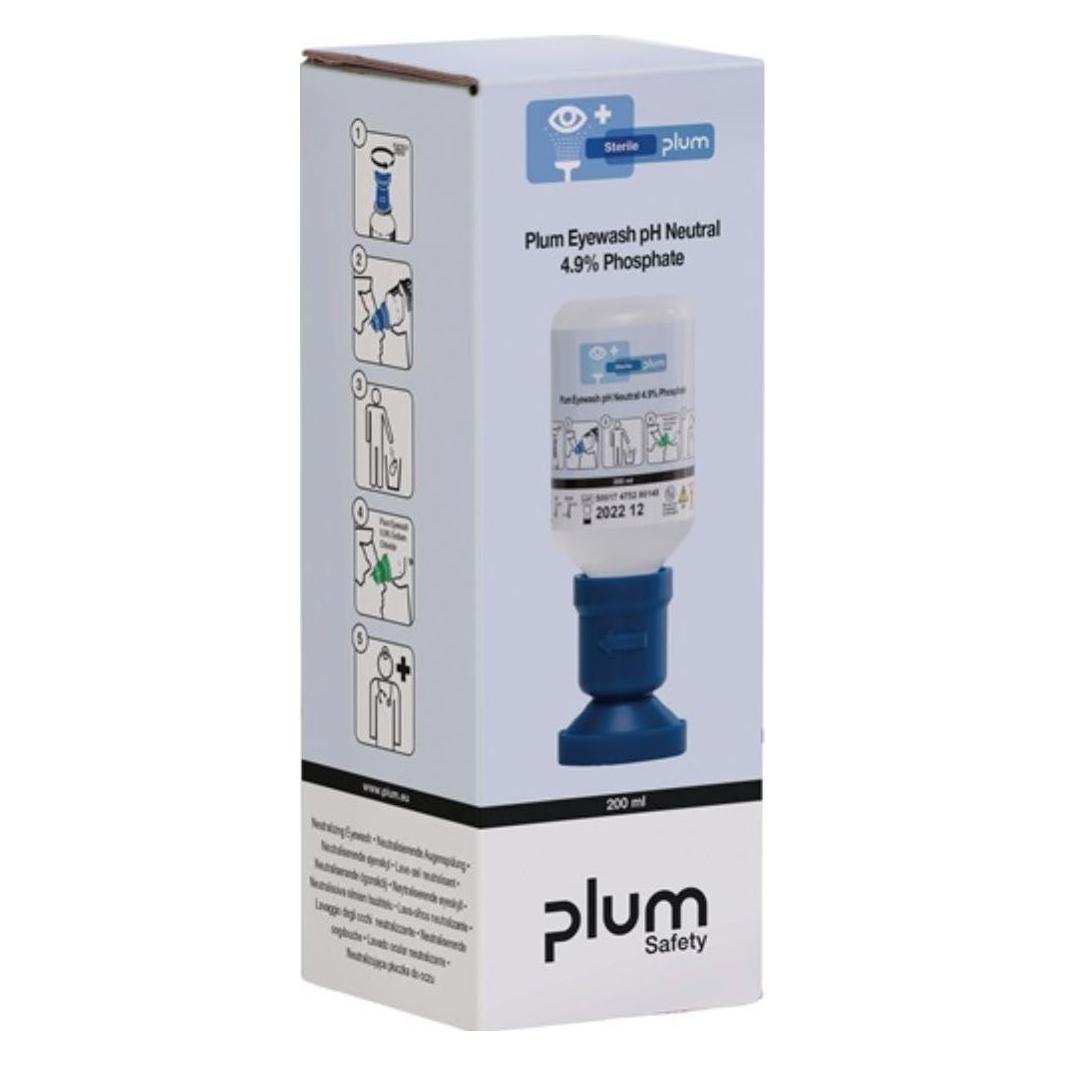 Plum Augenspülflasche pH Neutral 200 ml 3 Jahre (ungeöffnete Flasche) DIN EN15154-4 (4755)