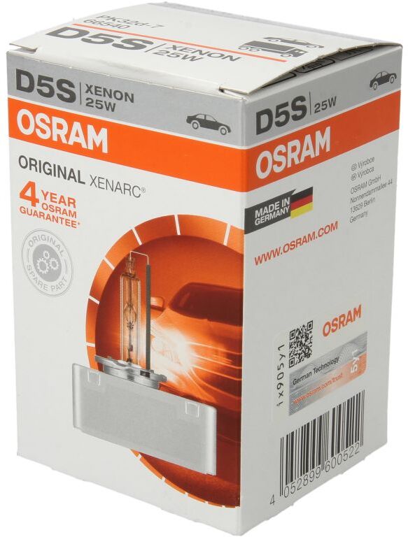 Ams-Osram Lampada allo xeno OSRAM D5S Standard 13,2V, 25W, 1 Pezzo