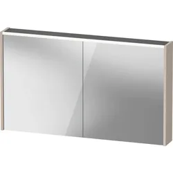 Duravit D-Code Spiegelschrank Verspiegelt DC7108091912000 1200x700x148, Taupe Matt, Steckdose J, LED Beleuchtung