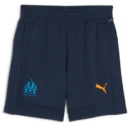 PUMA Olympique Marseille Trainingsshorts Kinder 24 - club navy/fluro orange pes 152
