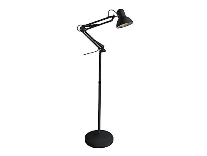 wonderlamp - Lampadaire articulé Avati\, lampe sur pied noir\, hauteur réglable\, corps et tête articulée\, 1 ampoule E27