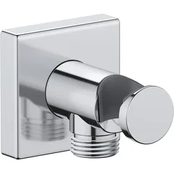 Duravit, Duschsystem, Wandanschlussbogen eckige Rosette, mit Brausehalter chrom