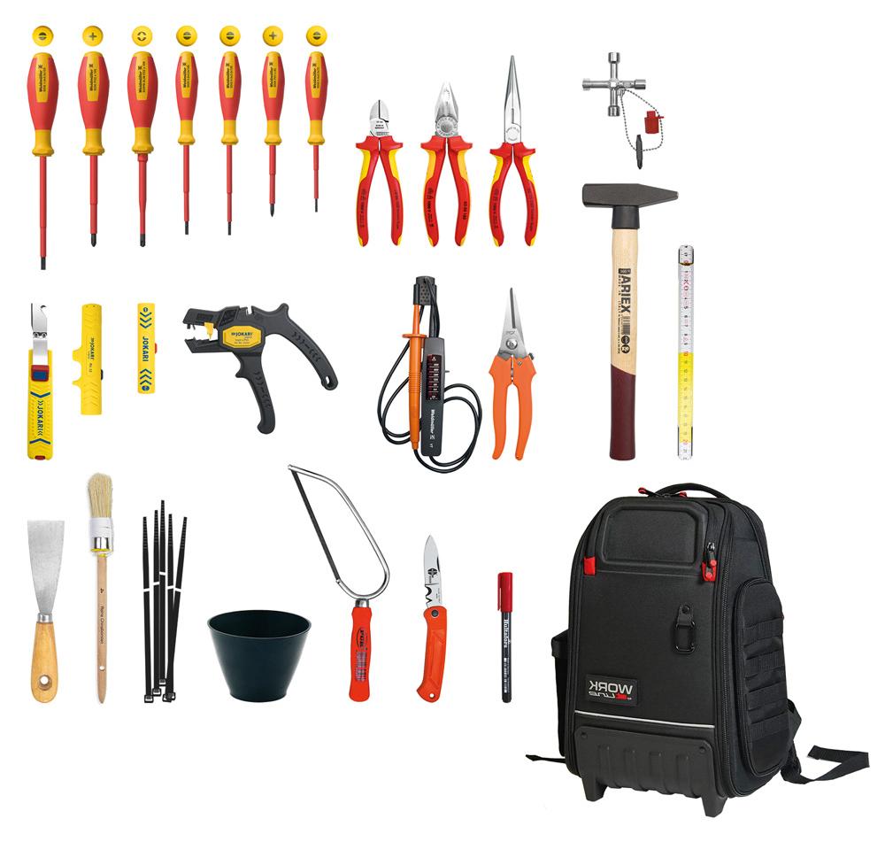 by Hesse KG Classic TOOLbackpack AZUBI 23-Teilig, im Rucksack, Ausbildungsstart