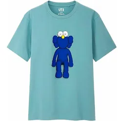 Kaws, Unisex, Sportshirt, x Uniqlo Blue BFF T-Shirt (US-Grössen) Grün (XL), Grün