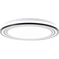 Brilliant LED Wand- und Deckenleuchte Kobana G80568A76 Wohnzimmer, Schlafzimmer Metall/Kunststoff Indoor Decke schwarz - LED fest integriert
