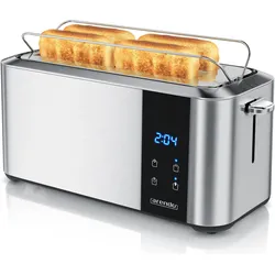 Arendo Langschlitz Toaster, Toaster, Silber