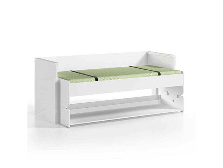 Lit Bureau Enfant  Denver  90x200cm Blanc